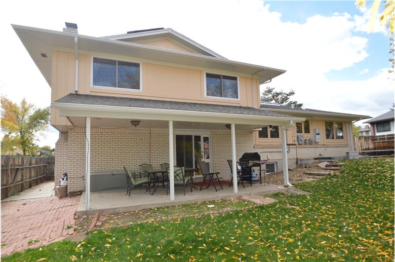 Covered Patio in Backyard