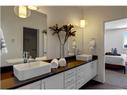 Master bath, with double sinks