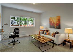 Bedroom #4 downstairs, large enough for a bed, couch, desk. 3/4 bath next to bedroom, makes this a great guest suite
