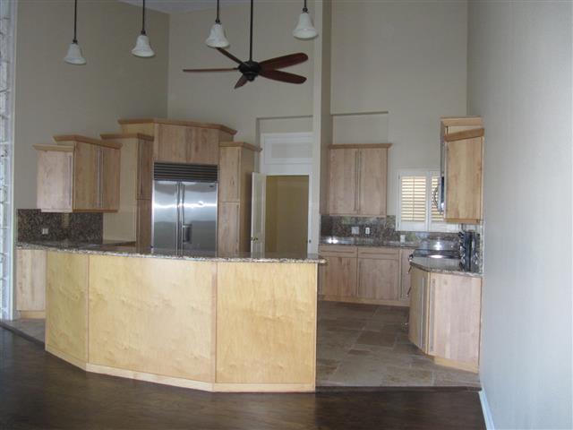 Kitchen with stainless steel appliances