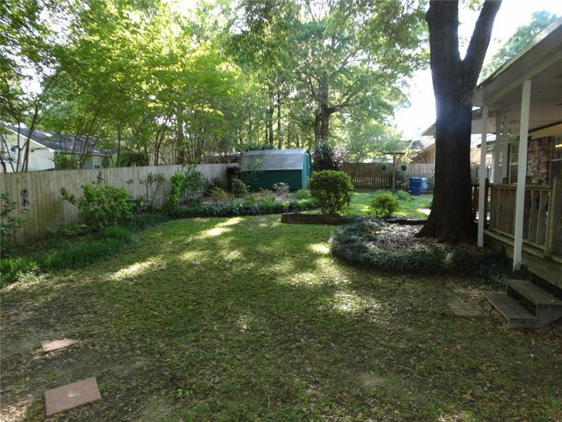 Backyard with Large Trees