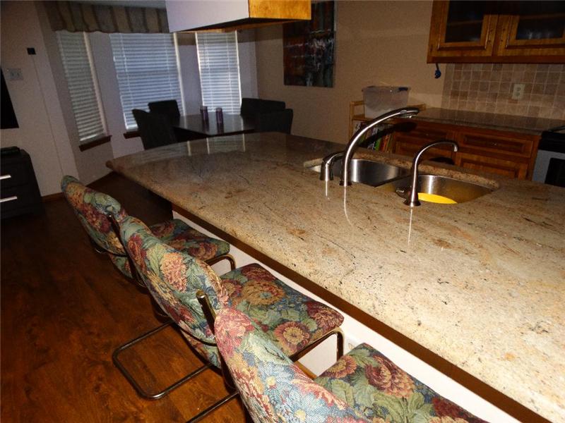 Granite with undercounter sink