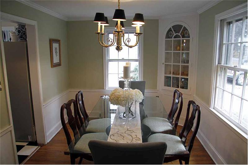 Dining Room with Corner Cupboard