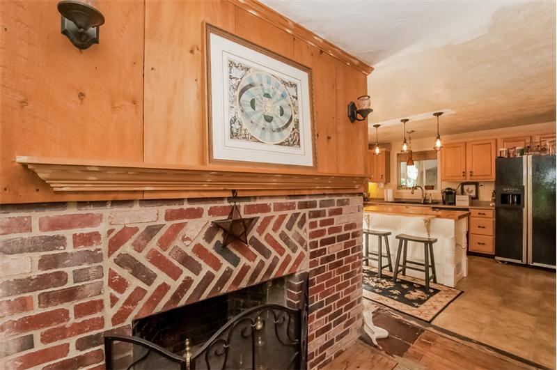 diningroom fireplace