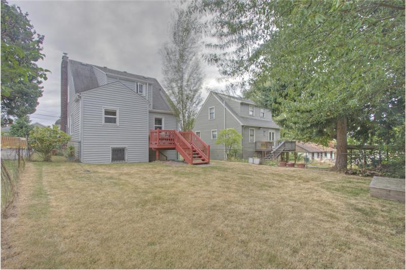 Huge fenced back yard!