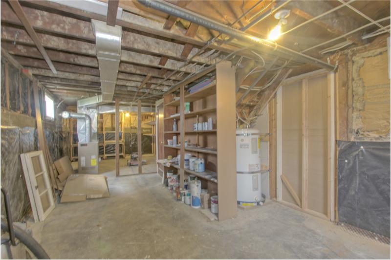 Tons of storage in basement