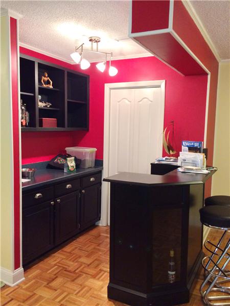 Serving Station in Family Room