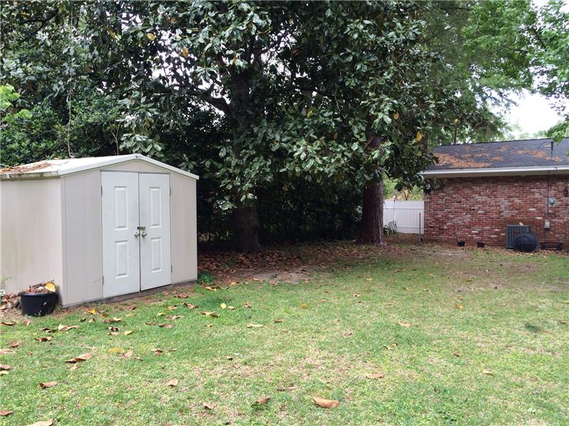 Storage Shed in Back Yard