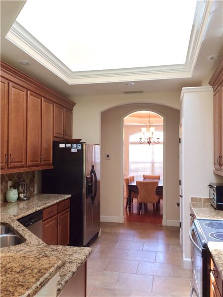 Kitchen View to Dining Room