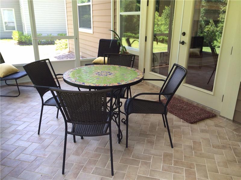 Paver Floor on Screened Lanai