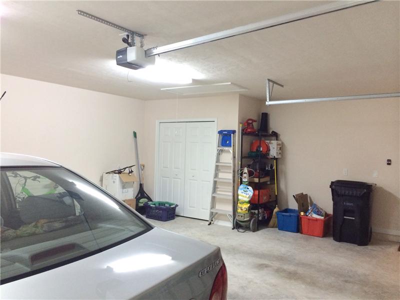2 Car Garage with Storage Area
