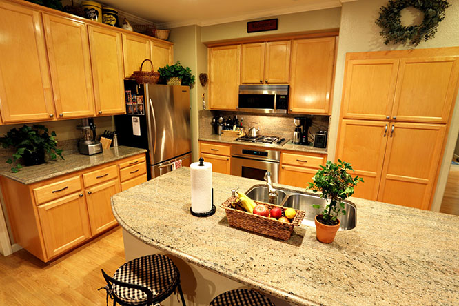 Updated Kitchen with Custom Cabinets and Stainless Steel Appliances~