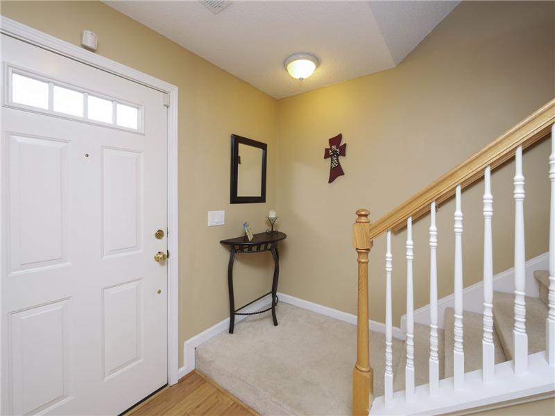 Entry with staircase landing