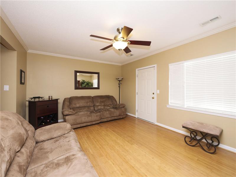 Bamboo wood flooring on entire main level
