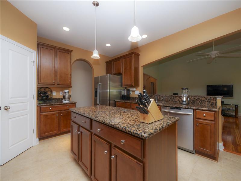 Granite countertops and stainless appliances