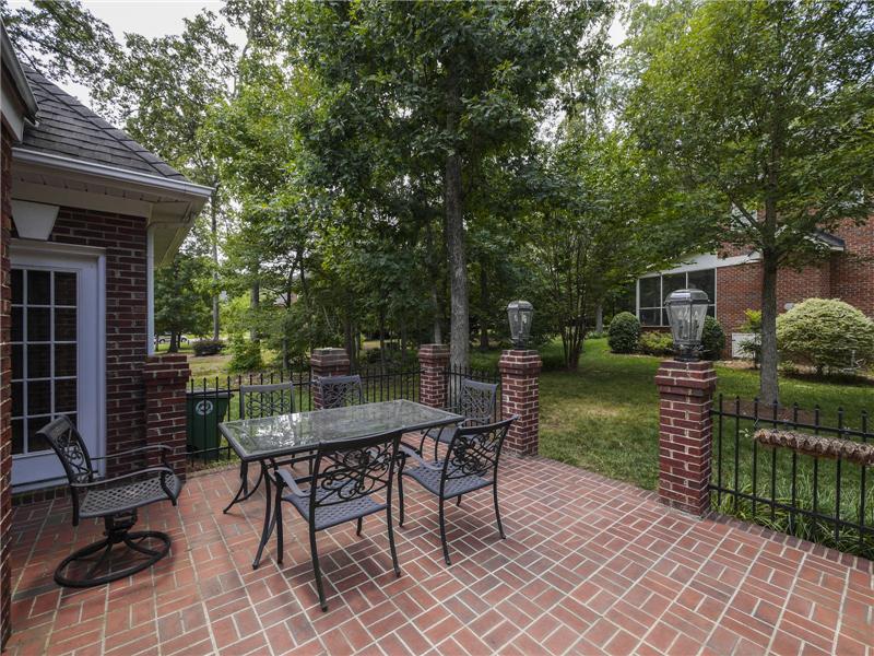 Brick paver patio