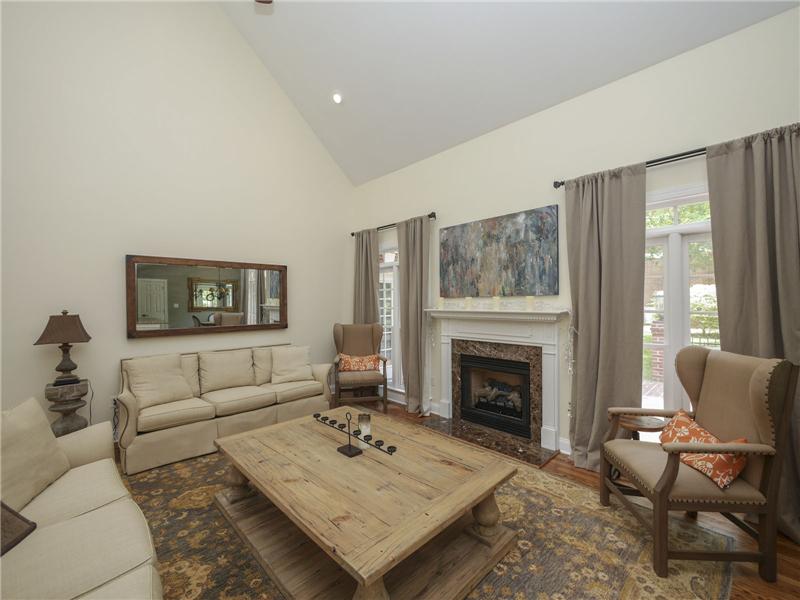 Great room with gas log fireplace