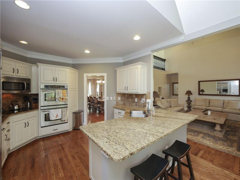 Bright kitchen with white cabinetry