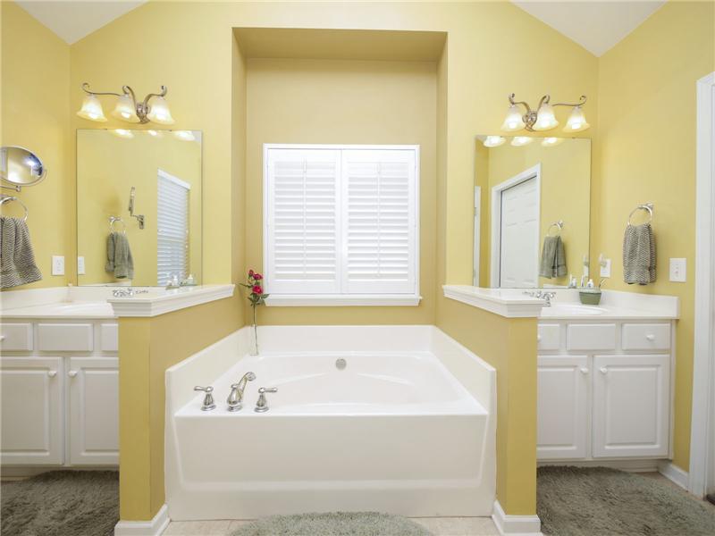 Enlarged master bath for garden tub and separate shower