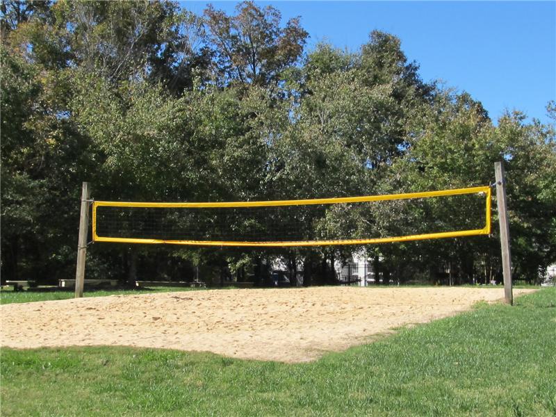 Community volleyball court