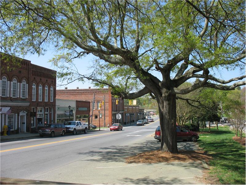 Historic downtown Waxhaw NC