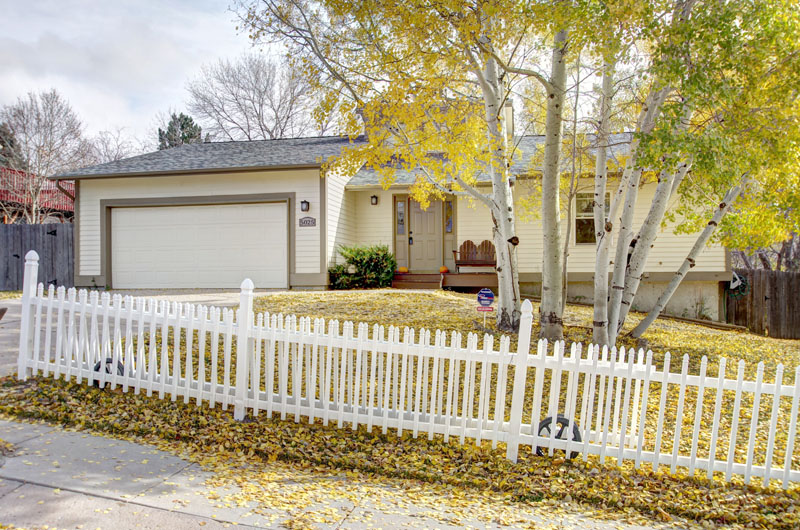 Fenced front yard