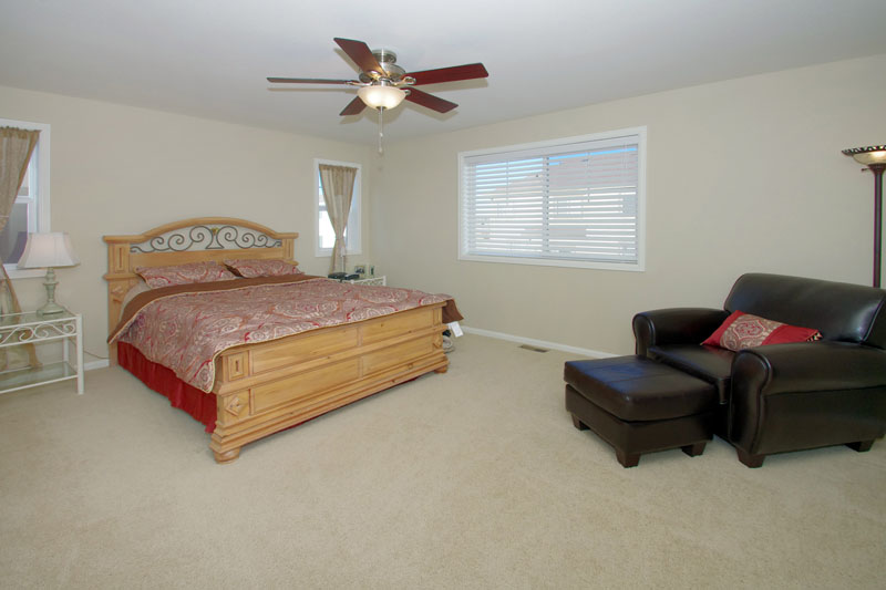 Bright master bedroom!