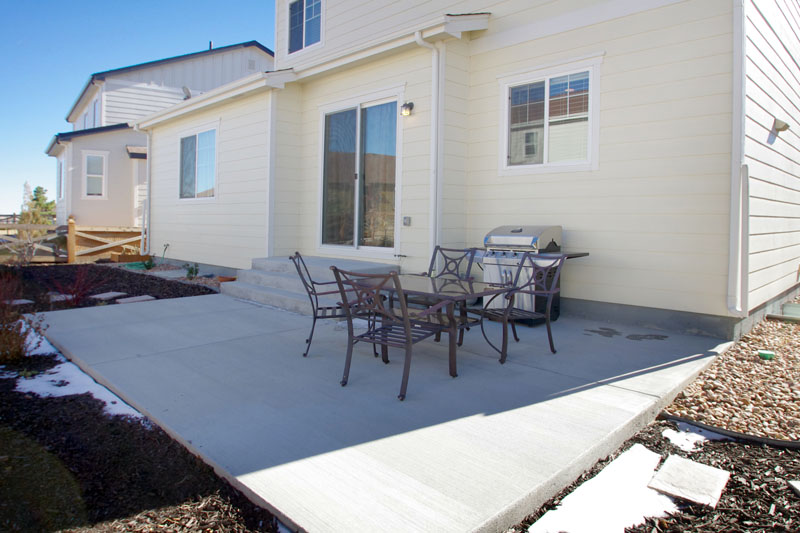 Large rear patio