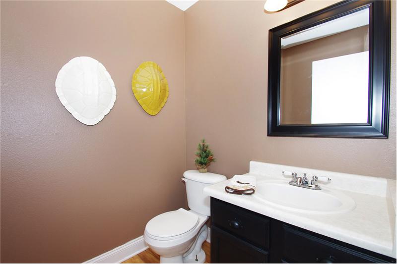 Main level half bath