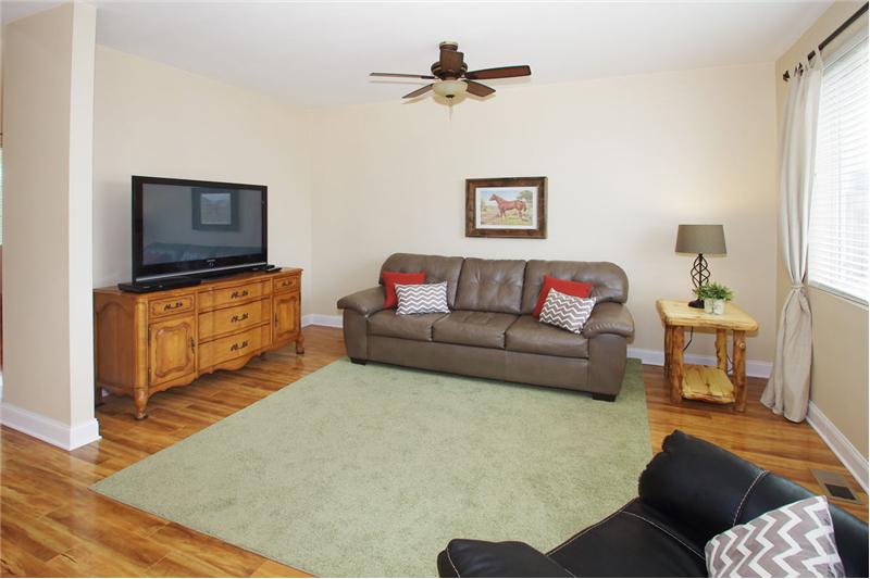 Spacious family room