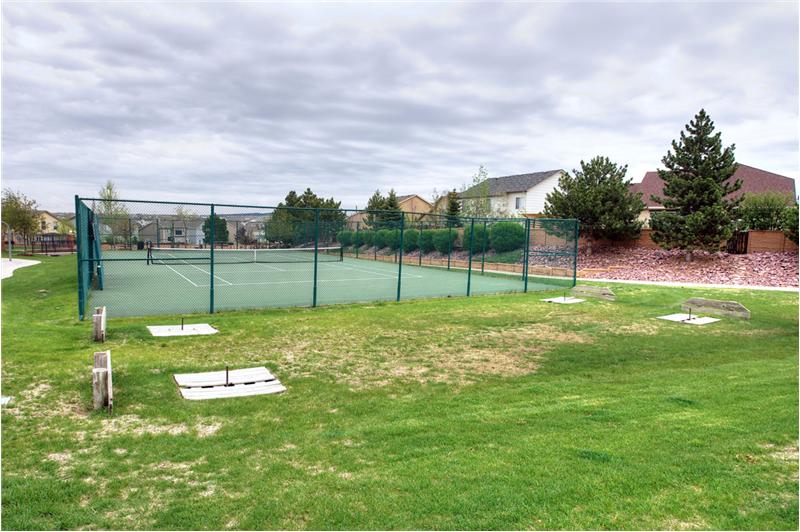 Neighborhood tennis courts 