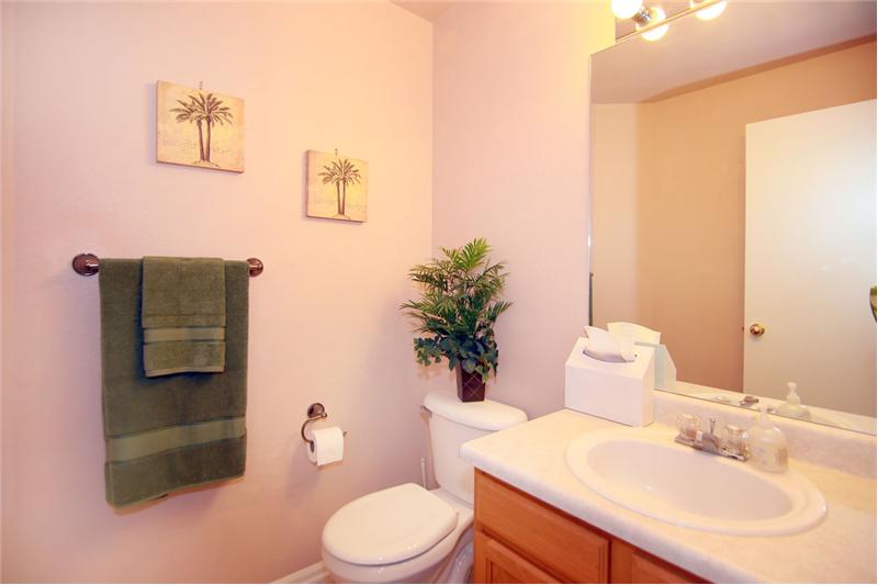 Main level half bath