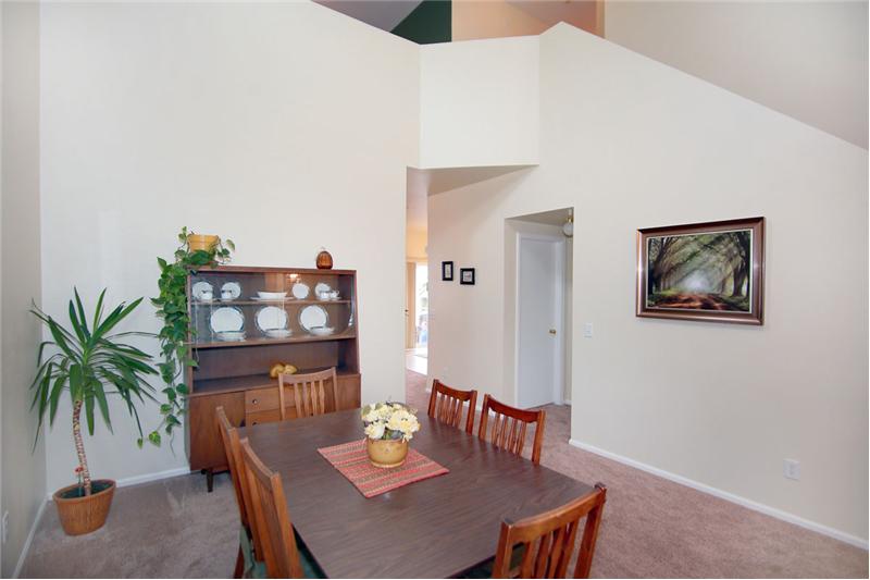 Living room can also be used as a dining room