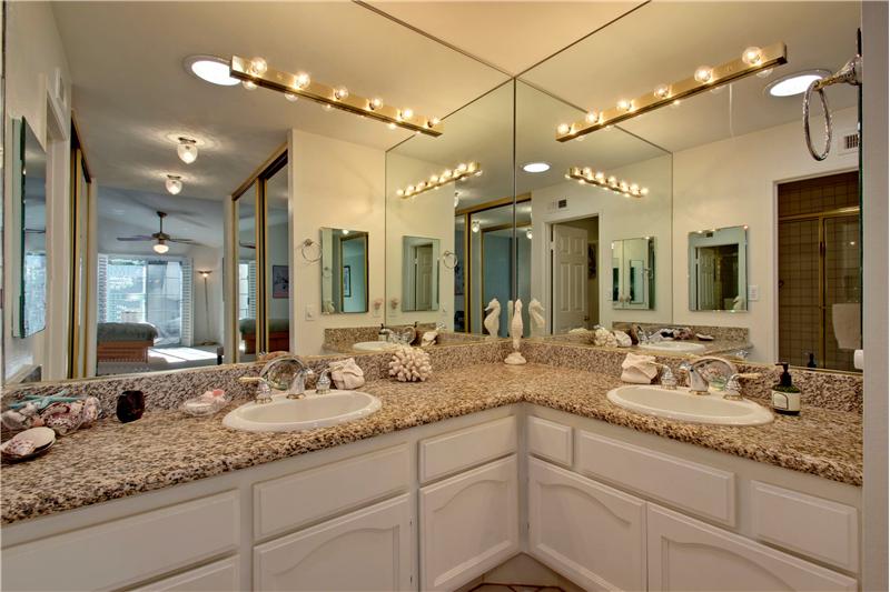 Master bath Dual Vanities