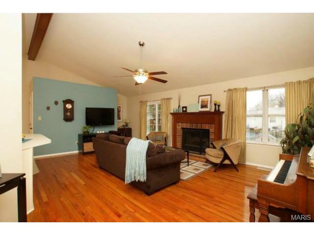 Great room with fireplace