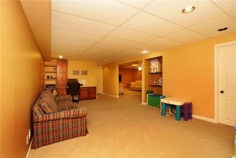 Lower level recreation room