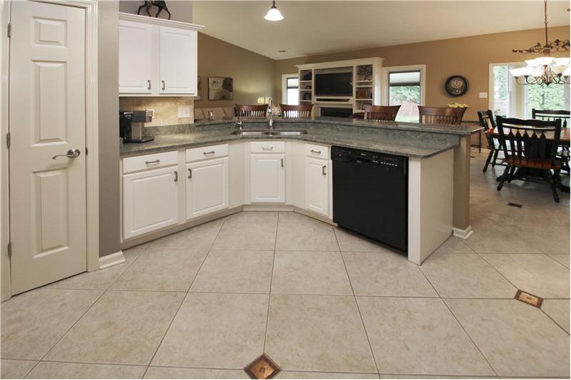 Kitchen is open to the great room.