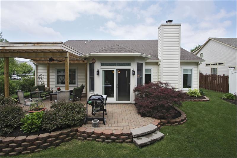 Back of home/brick paver patio