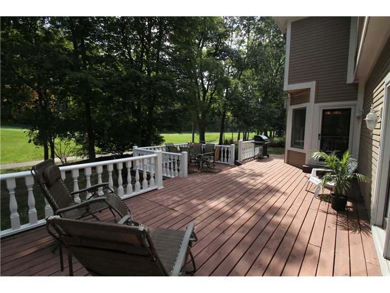 Deck across the back of the house.