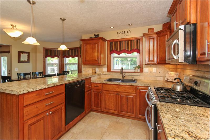 Remodeled kitchen.