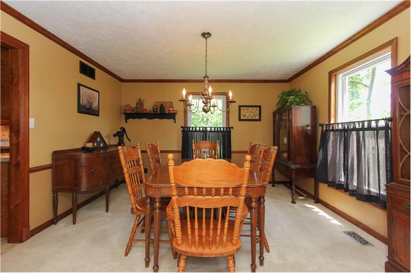 Formal dining room.