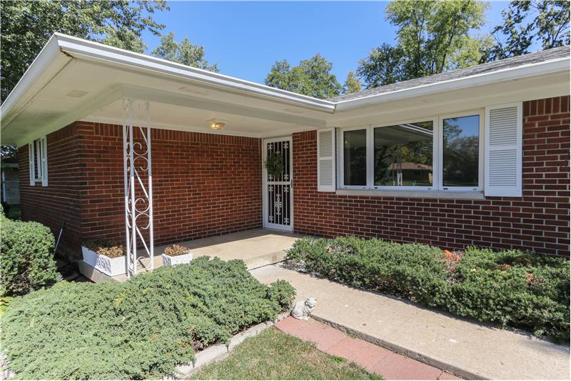 Covered front porch