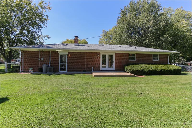 Rear of home