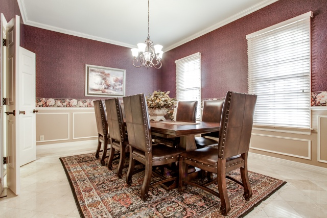 Entertain family and friends in your formal dining room.