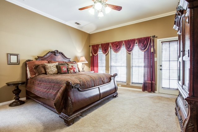 The master bedroom is the perfect place to retreat after a long day.