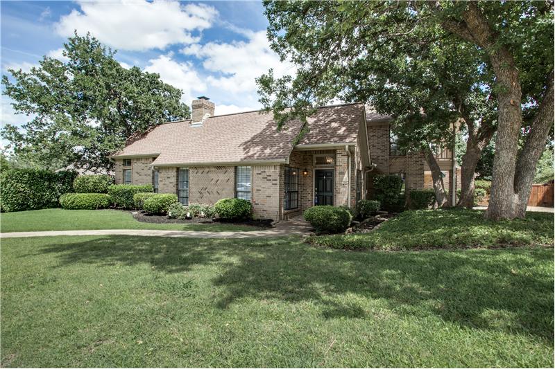 Surrounded by trees, this home is located in no thru traffic thought after Oakmont Estates Neighborhood of Corinth, TX