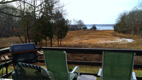 View from deck, kitchen, living & dining rooms