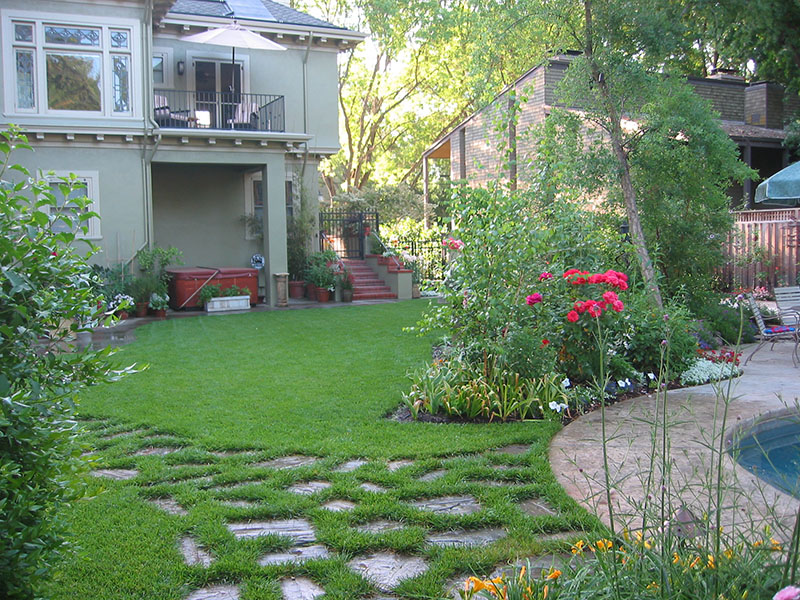 Stepping into the garden