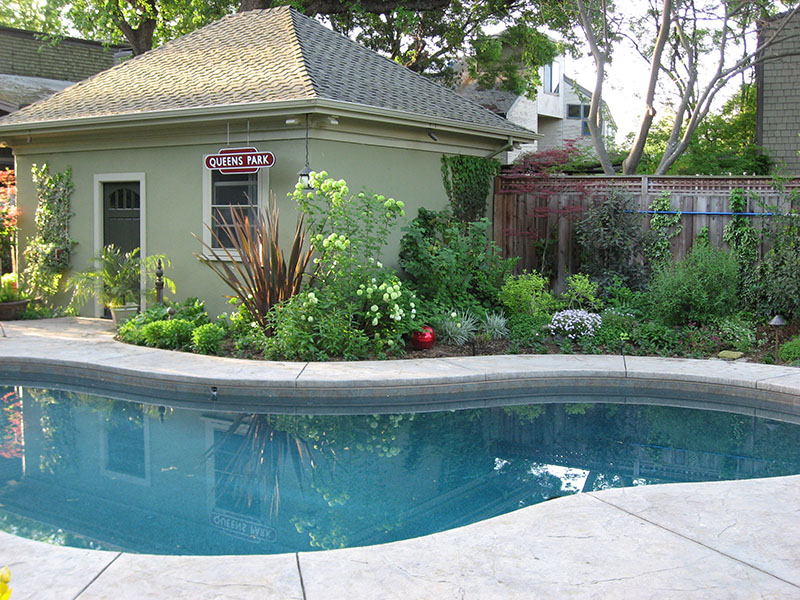 Carriage house and pool
