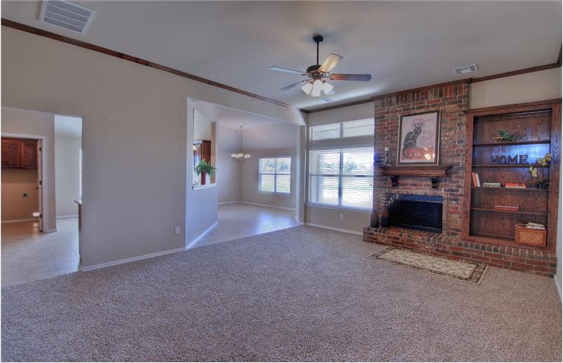 LIVING ROOM WITH FIREPLACE 